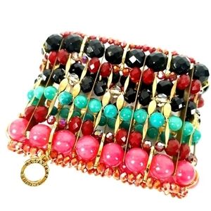 Ottaviani Bijoux Statement Cuff Stretch Bracelet